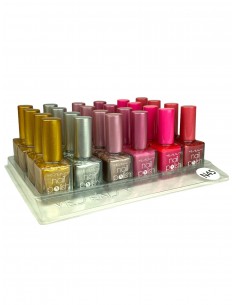 PACK DE 24 VERNIS A ONGLES NAIL POLISH METALIQUES - YESENSY