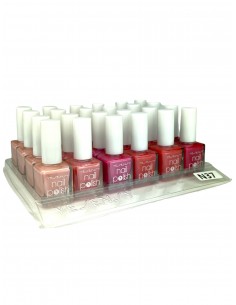 PACK DE 24 VERNIS A ONGLES TONS ROSES METALIQUES - YESENSY