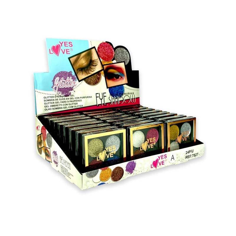 Palette De Fards à Paupières Easy Paris - Gel 11 Tons Pailletés Glitter - 8g - Neuf